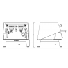 La Pavoni BAR-T 2V Compact Volumetric in Black - Dimensions