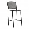 Woodard Café Series Albion Textured Black Stationary Bar Stool