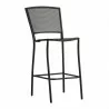 Woodard Café Series Albion Textured Black Stationary Bar Stool - Woodard Café Series Albion Textured Black Stationary Bar Stool