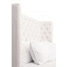 Essentials For Living Barclay Bed in Livesmart Machale Ivory Natural Gray Oak - Headboard Side Angled