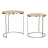 Bari Nesting Table Set Natural- Front view 3 - Bari Nesting Table Set Natural- Front view 3