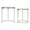Bari Nesting Table Set Natural- Front view 5