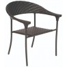 Woodard Barlow Stackable Dining Arm Chair - Angled