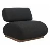 Barsa Accent Chair in Black- Side View 2 - Barsa Accent Chair in Black- Side View 2