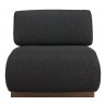 Barsa Accent Chair in Black- Front View