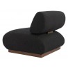 Barsa Accent Chair in Black- Side View