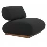 Barsa Accent Chair in Black- Side View 4 - Barsa Accent Chair in Black- Side View 4