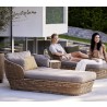 Cane-Line Basket Daybed, Incl. Natural Cane-Line AirTouch Cushion Set Outdoor 6