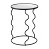 Bastia Side Table in Black-Front view 1
