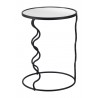 Bastia Side Table in Black-Front view 3