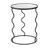 Bastia Side Table in Black-Front view 4