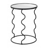 Bastia Side Table in Black-Front view 2