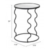 Bastia Side Table in Black-table dimension