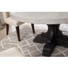 Essentials For Living Bastille Round Dining Table Base in Black Wash - Leg Lifestyle
