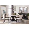 Essentials For Living Bastille 60" Round Dining Table Top in Light Gray Concrete - Lifestyle