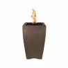 The Outdoor Plus Baston Concrete Fire Pillar - The Outdoor Plus Baston Concrete Fire Pillar