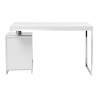 Moe's Home Collection Martos Desk - White - Back Angle