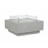 Sunset West Gravelstone Square Fire Table w/ Glass Surround - Sunset West Gravelstone Square Fire Table w/ Glass Surround