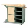 Baxton Studio Dorthy Two-Tone Kitchen Storage Cart - Baxton Studio Dorthy Two-Tone Kitchen Storage Cart