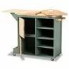 Baxton Studio Dorthy Two-Tone Kitchen Storage Cart - Baxton Studio Dorthy Two-Tone Kitchen Storage Cart