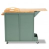 Baxton Studio Dorthy Two-Tone Kitchen Storage Cart