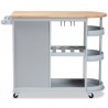 Baxton Studio Donnie Two-Tone Kitchen Storage Cart