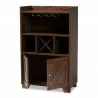 Baxton Studio Carrie Walnut Brown Wood Wine Storage Cabinet - Baxton Studio Carrie Walnut Brown Wood Wine Storage Cabinet