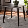 Baxton Studio Britte Dark Oak Brown Wood Square Dining Table