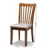 Baxton Studio Minette Grey Walnut Dining Chair - Set of 2