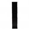 Baxton Studio Dora Dark Brown Wood 5 Tier Geometric Bookshelf