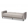 Baxton Studio Colby Light Grey Fabric Upholstered Sleeper Sofa