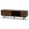 Baxton Studio Berit Walnut Wood TV Stand