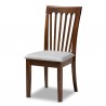 Baxton Studio Minette Grey Walnut Wood Dining Chairs - Set of 4