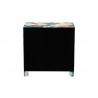 Baxton Studio Adeline End Table with Printed Nature Motif - back