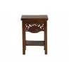 Baxton Studio bali & pari Alexandra Handcarved Mahogany Wood Nightstand - front - Baxton Studio bali & pari Alexandra Handcarved Mahogany Wood Nightstand - front