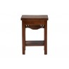 Baxton Studio bali & pari Alexandra Handcarved Mahogany Wood Nightstand - back
