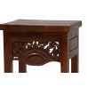 Baxton Studio bali & pari Alexandra Handcarved Mahogany Wood Nightstand - top