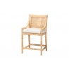 Baxton Studio bali & pari Alexis Natural Rattan Counter Stool - angled