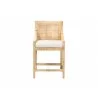 Baxton Studio bali & pari Alexis Natural Rattan Counter Stool - front - Baxton Studio bali & pari Alexis Natural Rattan Counter Stool - front
