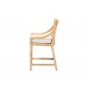 Baxton Studio bali & pari Alexis Natural Rattan Counter Stool - side