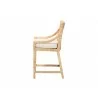 Baxton Studio bali & pari Alexis Natural Rattan Counter Stool - side - Baxton Studio bali & pari Alexis Natural Rattan Counter Stool - side