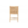 Baxton Studio bali & pari Alexis Natural Rattan Counter Stool - back