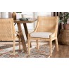 Baxton Studio bali & pari Alexis Natural Rattan Dining Chair - lifestyle