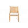 Baxton Studio bali & pari Alexis Natural Rattan Dining Chair - front