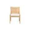 Baxton Studio bali & pari Alexis Natural Rattan Dining Chair - front - Baxton Studio bali & pari Alexis Natural Rattan Dining Chair - front
