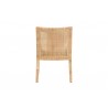 Baxton Studio bali & pari Alexis Natural Rattan Dining Chair - back