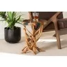 Baxton Studio bali & pari Amada Teak Wood Epoxy Resin End Table - lifestyle - Baxton Studio bali & pari Amada Teak Wood Epoxy Resin End Table - lifestyle