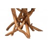 Baxton Studio bali & pari Amada Teak Wood Epoxy Resin End Table - legs