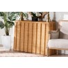Baxton Studio bali & pari Andrea Natural Rattan Console Table - lifestyle