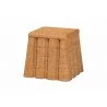 Baxton Studio bali & pari Andrea Natural Rattan End Table - angled - Baxton Studio bali & pari Andrea Natural Rattan End Table - angled